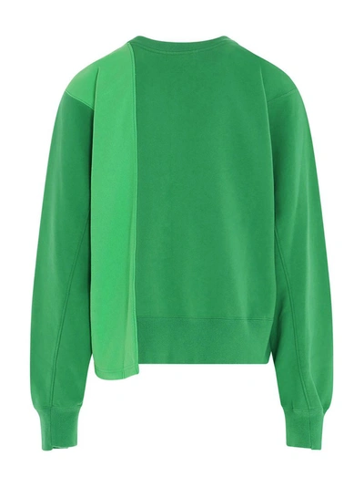 Shop Ambush Logo Panelled Sweatshirt In Green