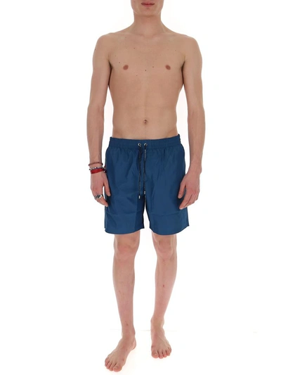 Shop Dolce & Gabbana Logo Swim Shorts In Blue