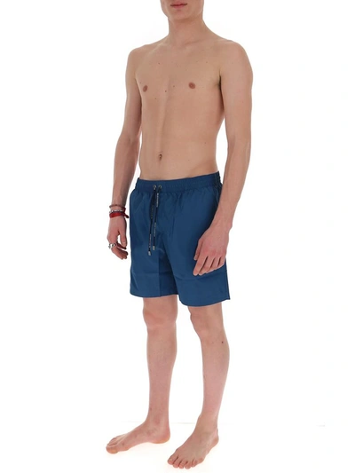 Shop Dolce & Gabbana Logo Swim Shorts In Blue