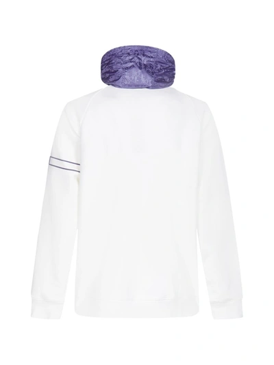 Shop Dior Homme Oblique Detail Oversized Hoodie In White