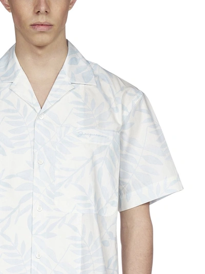 Shop Jacquemus La Chemise Jean Bowling Shirt In Multi