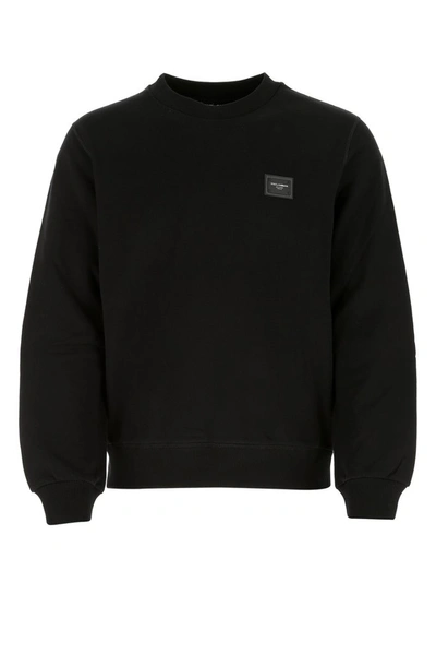 Shop Dolce & Gabbana Logo Plaque Sweatshirt In Black
