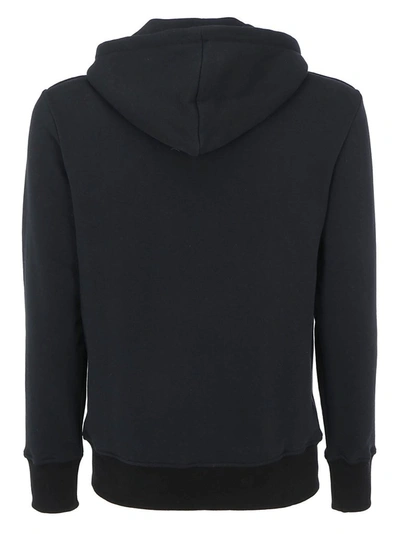 Shop Alexander Mcqueen Logo Embroidered Hooded Jacket In Black