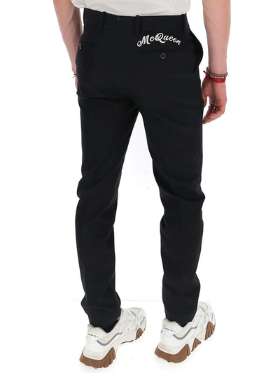 Shop Alexander Mcqueen Tailored Trousers In Black