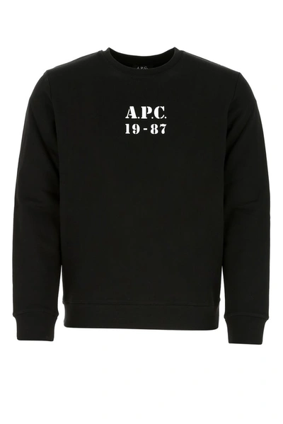Shop A.p.c. Gaby Logo Sweatshirt In Black