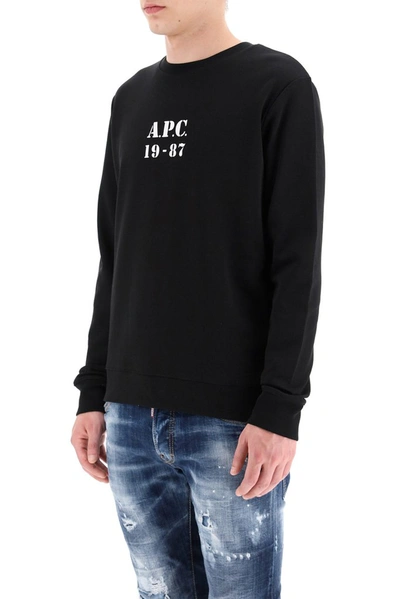 Shop Apc A.p.c. Gaby Logo Sweatshirt In Black