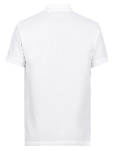 Shop Burberry Monogram Polo Shirt In White
