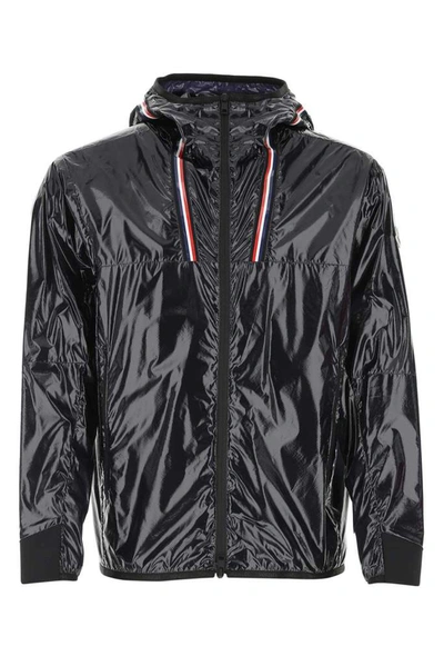 Shop Moncler Marly Hooded Jacket In Blue
