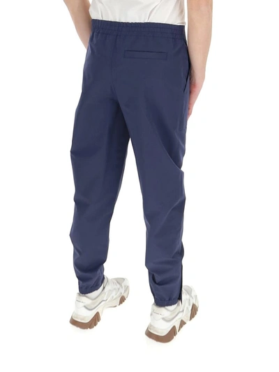 Dior Logo Belt Pants In Blue | ModeSens