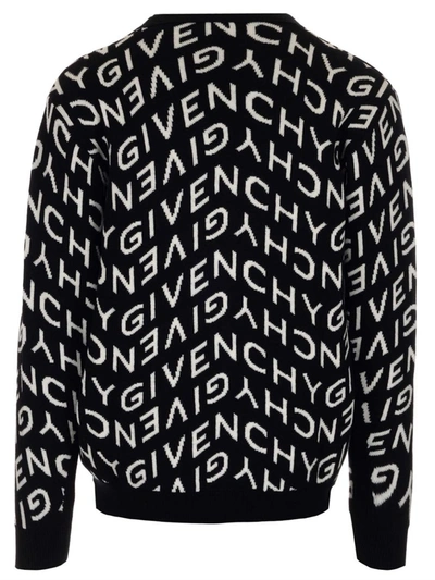 Shop Givenchy Refracted Logo Jacquard Cardigan In Multi