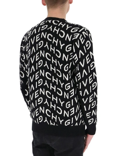 Shop Givenchy Refracted Logo Jacquard Cardigan In Multi