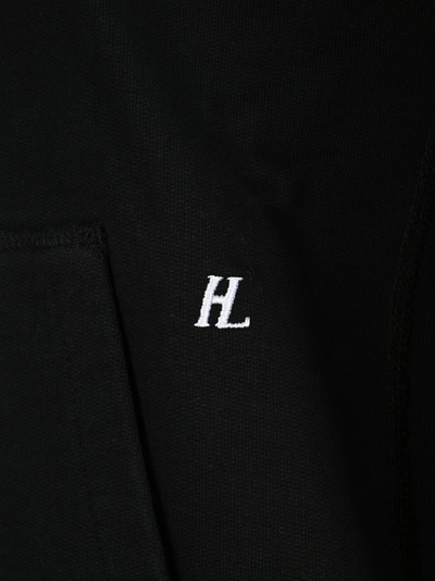 Shop Helmut Lang Strap Detail Hoodie In Black