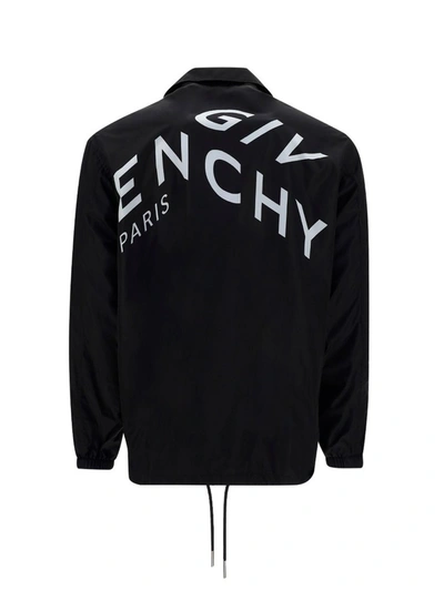 Shop Givenchy Refracted Windbreaker Jacket In Black