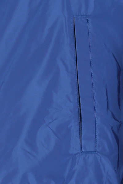 Shop Prada Reversible Zipped Jacket In Blue