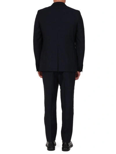 Shop Gucci Straight Fit Suit In Blue
