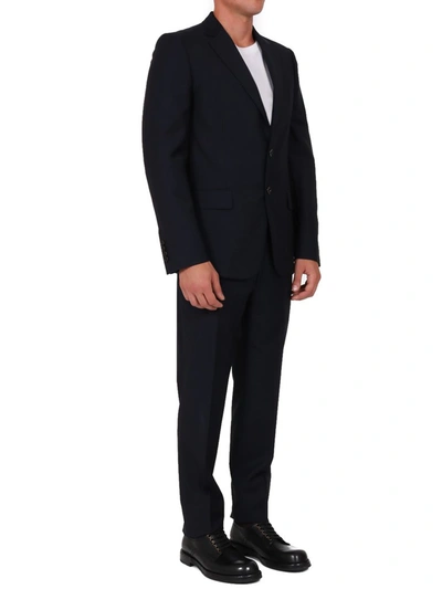 Shop Gucci Straight Fit Suit In Blue