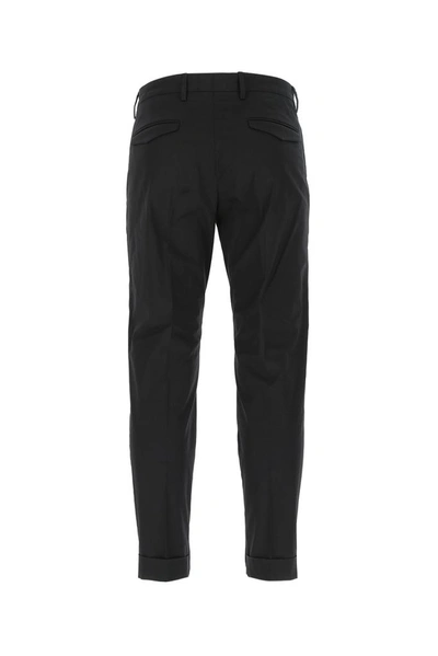 Shop Prada Cropped Chino Pants In Black