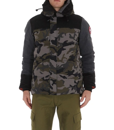 Shop Junya Watanabe Man X Canada Goose Camouflage Padded Jacket In Multi