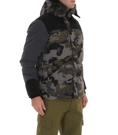 Shop Junya Watanabe Man X Canada Goose Camouflage Padded Jacket In Multi