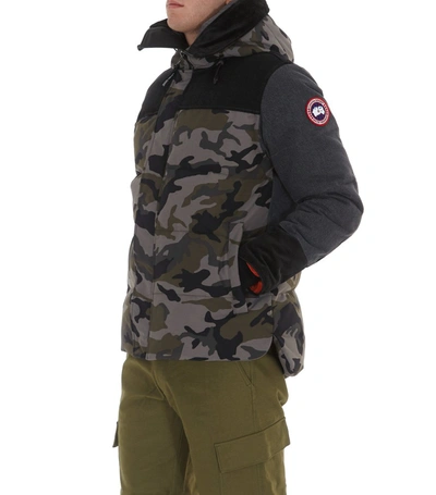 Shop Junya Watanabe Man X Canada Goose Camouflage Padded Jacket In Multi