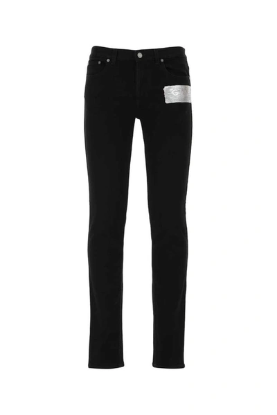 Shop Givenchy Logo Band Skinny Jeans In Black