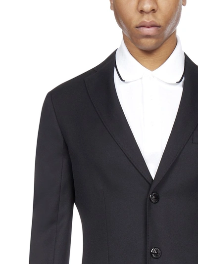 Shop Burberry Tailored Blazer In Black