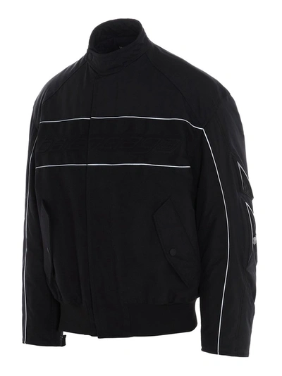 Shop Balenciaga Racing Jacket In Black