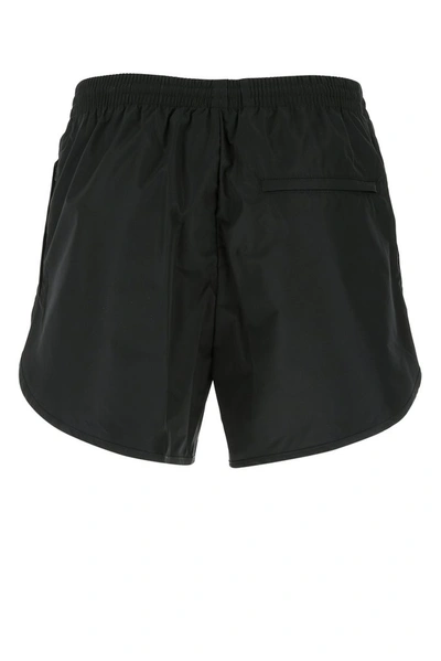 Shop Balenciaga Plain Swim Shorts In Black