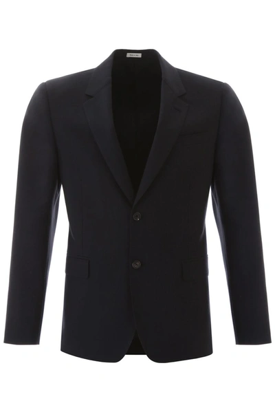 Shop Alexander Mcqueen Single Breasted Blazer In Black