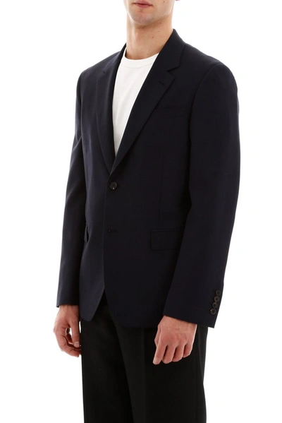 Shop Alexander Mcqueen Single Breasted Blazer In Black