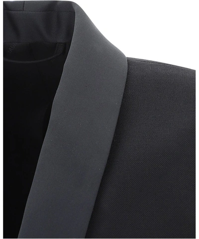 Shop Balenciaga Seamless Tuxedo Blazer In Black