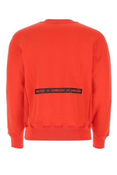 Shop Ambush Logo Crewneck Sweatshirt In Red