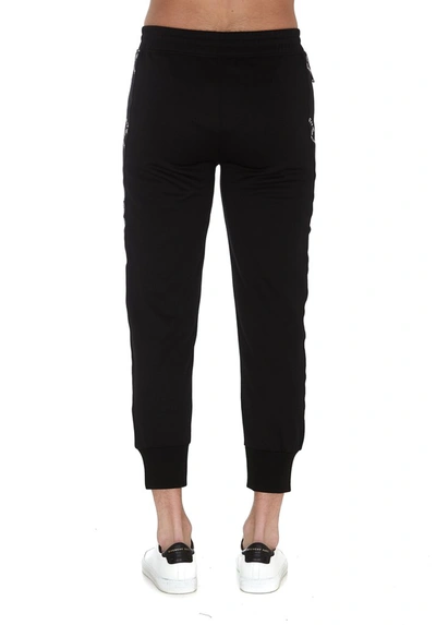 Shop Givenchy Refracted Logo Band Sweatpants In Black