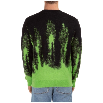 Shop Msgm Fluorescent Crewneck Sweater In Multi