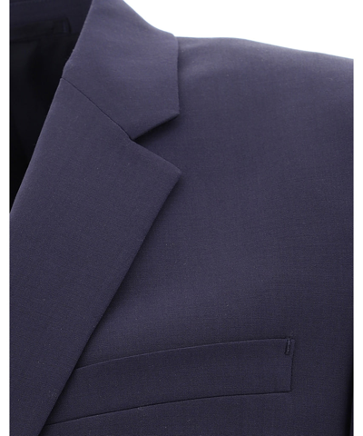 Shop Prada Single Breasted Suit In Blue