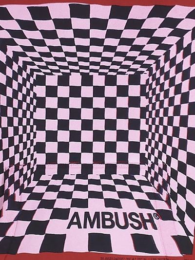 Shop Ambush Logo Illusion Hoodie In Red