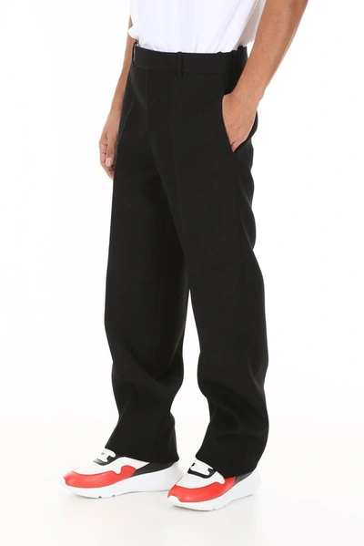 Shop Helmut Lang Straight Pants In Black