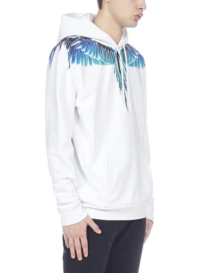 Shop Marcelo Burlon County Of Milan Wings Hoodie In White