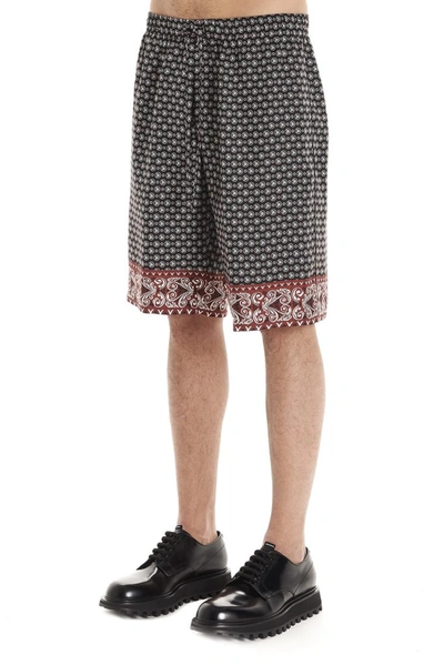 Shop Dolce & Gabbana Bandana Bermuda Shorts In Multi