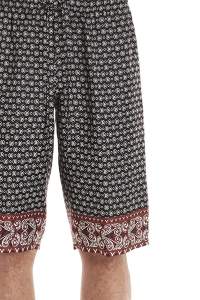 Shop Dolce & Gabbana Bandana Bermuda Shorts In Multi