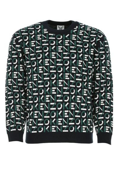 Shop Kenzo Sport Jacquard Monogram Jumper In Multi