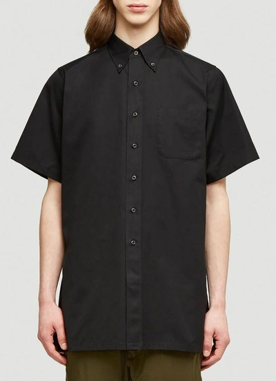 Shop Prada Oversized Short Sleeve Shirt In Black