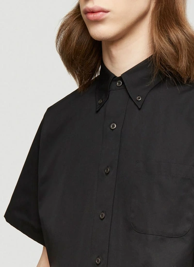 Shop Prada Oversized Short Sleeve Shirt In Black