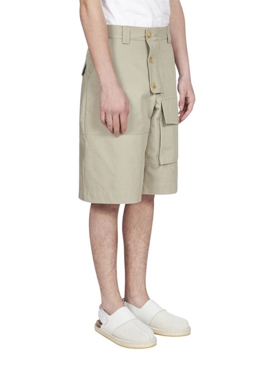 Shop Jacquemus Laurier Workwear Shorts In Green