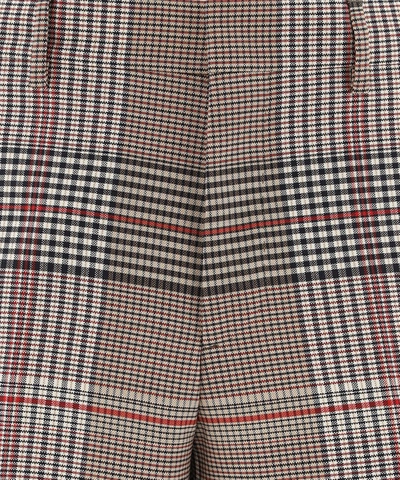 Shop Burberry Check Tailored Trousers In Beige