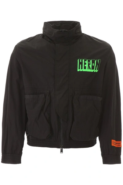 Shop Heron Preston Logo Jacket In Black