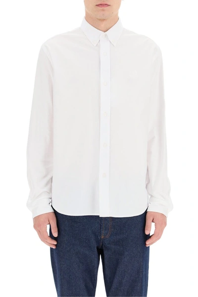 Shop Kenzo Tiger Crest Shirt In White