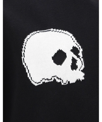 Shop Alexander Mcqueen Skull Patch Bomber Jacket In Black