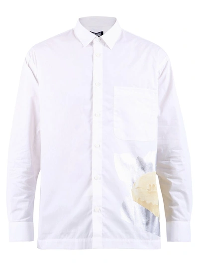 Shop Jacquemus La Chemise Baou Printed Shirt In White