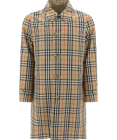 Shop Burberry Reversible Trench Coat In Multi